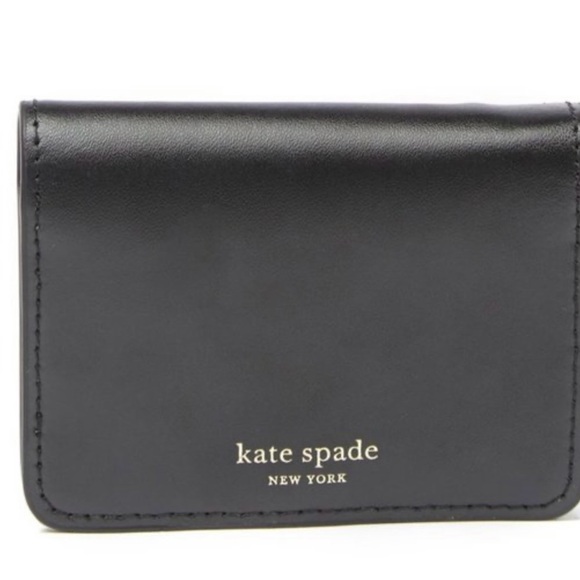 Kate Spade Nadine Black Leather Slim Key and Card Holder - Picture 1 of 4